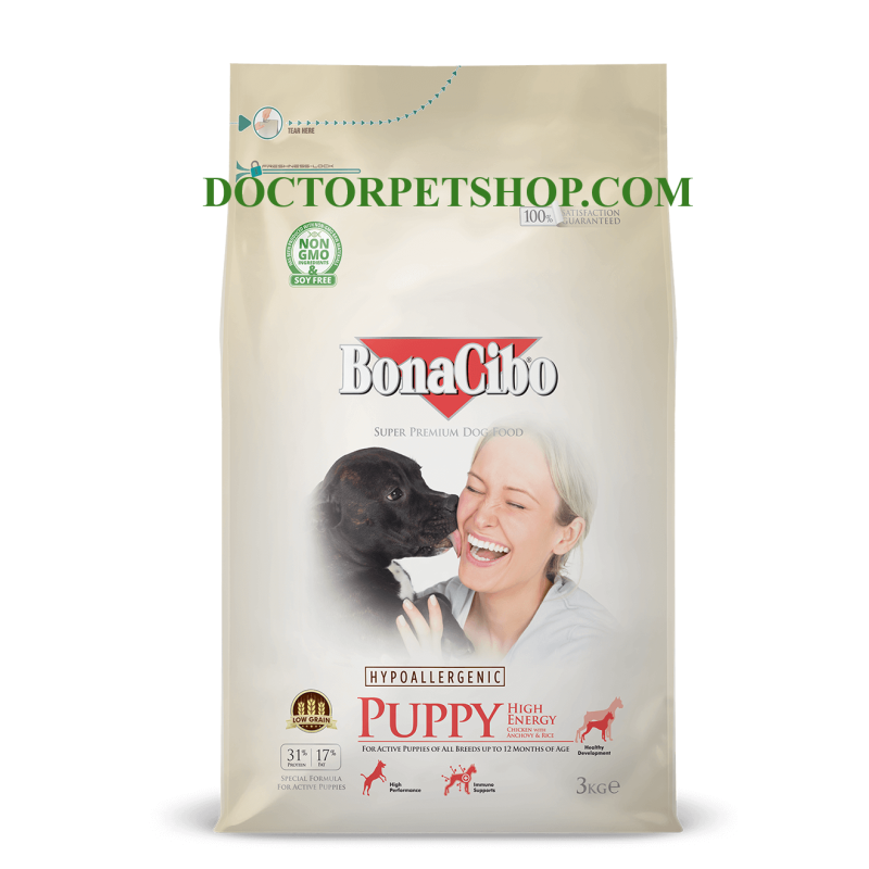 Bonacibo Puppy High Energy Chicken 15 Kg bag Bonacibo Puppy High Energy Chicken 15 Kg bag