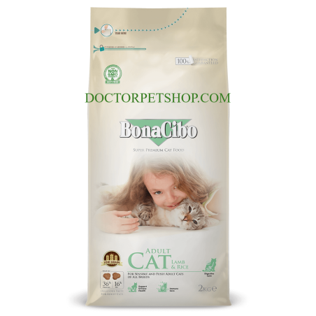 Bonacibo Adult Cat Lamb & Rice  Bag