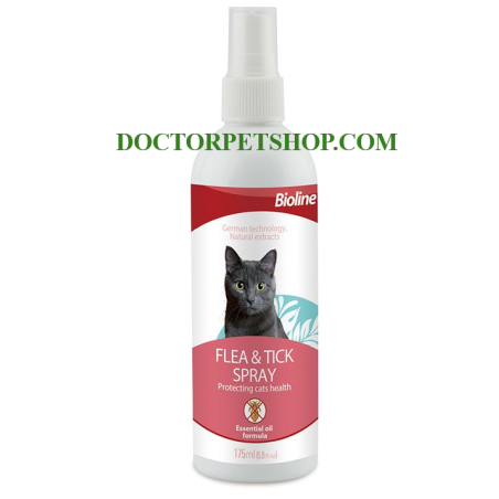 Bioline Cat Flea & Tick Spray 175 ml