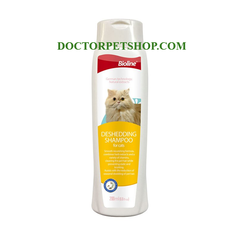 Bioline Cat Cleansing Care Deshedding Shampoo 200 ml
