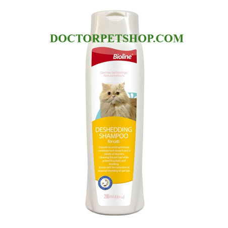 Bioline Cat Cleansing Care Deshedding Shampoo 200 ml