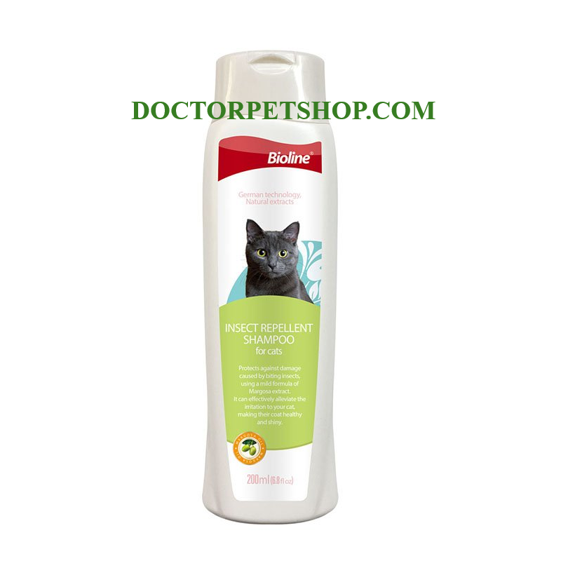 Bioline Cat Cleansing Care Insect Repellant Shampoo 200 ml