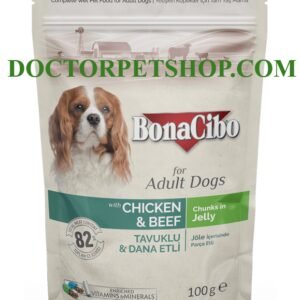 Bonacibo Adult Dog Chicken & Beef - Chunks in Jelly