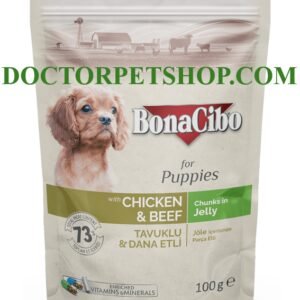 Bonacibo Puppy Chicken & Beef - Chunks in Jelly
